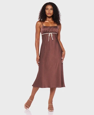 Alex & Sophia Juniors' Sleeveless Scoop Neck Midi Dress