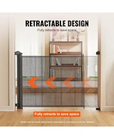Slickblue Toddler Wide Mesh Retractable Gate Pets Use on Stairs and Doorways
