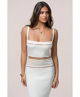 Jluxlabel Women's Striped Rib Knit Dress