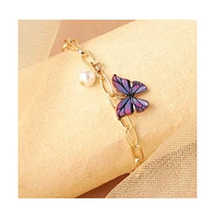 Sohi Papillon Charm Bracelet