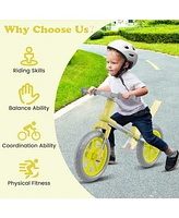 Balance Bike with Adjustable Seat and Rotatable Handlebar