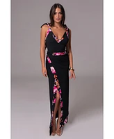 Jluxlabel Women's Floral Kamie Reversible Skirt Set