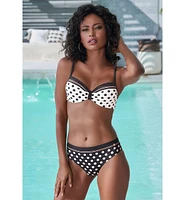 Lascana Women's Mix Print Underwire Bikini Swimsuit Top