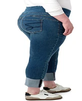 Seven7 Plus Tummy Toner High Cuff Pull On Jeans