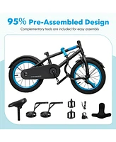 Kids Bike with Adjustable Handlebar and Saddle Blue