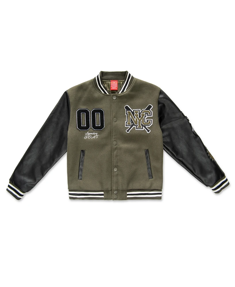 Ring of Fire Big Boys Nyc Woolen Varsity Jacket