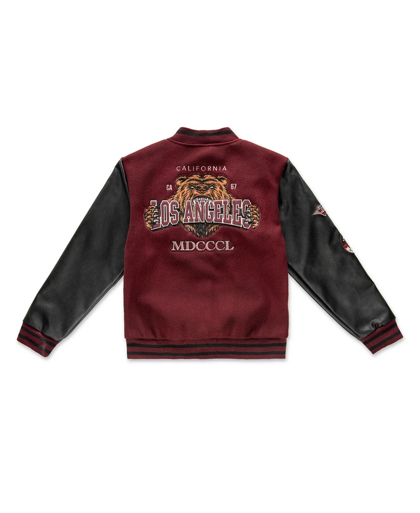 Ring of Fire Big Boys Dedan Woolen Varsity Jacket