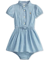 Polo Ralph Lauren Baby Girls Chambray Dress