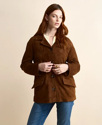 Furniq Uk Women's Suede Jacket, Created for Macy's