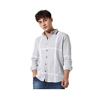 Campus Sutra Men's Tartan Plaid Button Up Shirt