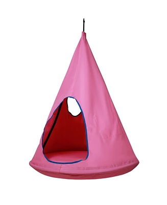 Slickblue Toddler Nest Swing Chair with Adjustable Rope for Indoor and Outdoor Hanging Use
