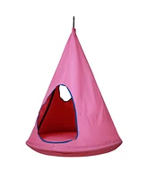 Slickblue Toddler Nest Swing Chair with Adjustable Rope for Indoor and Outdoor Hanging Use