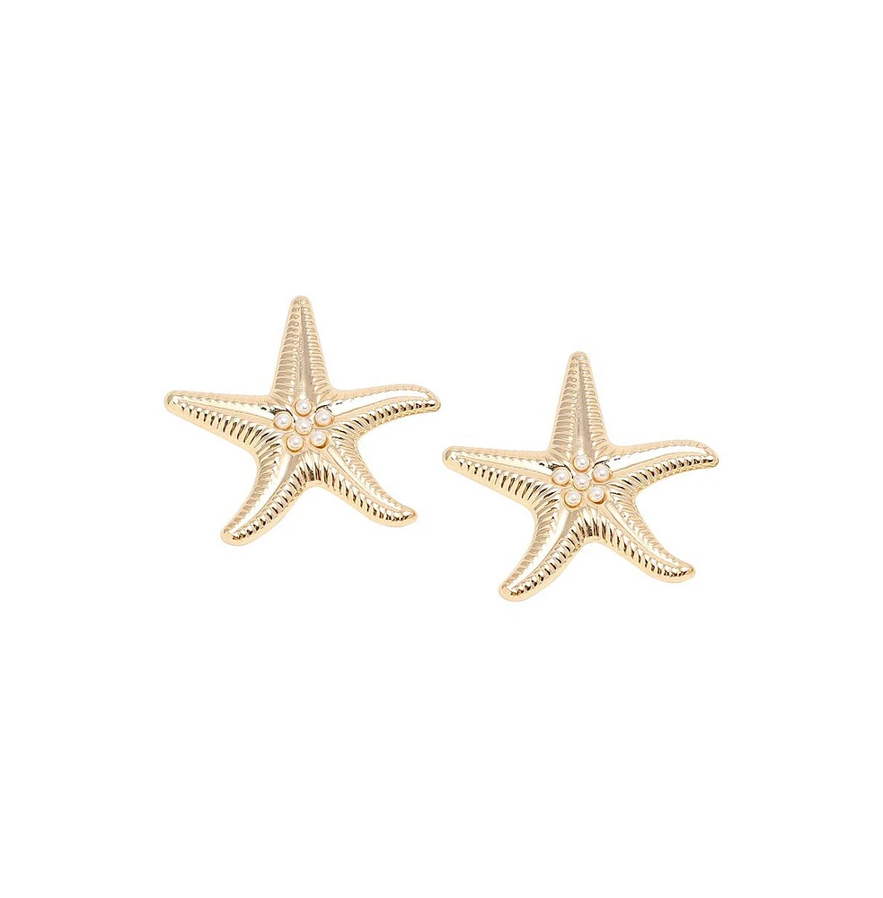 Sohi Starfish Drop Earrings