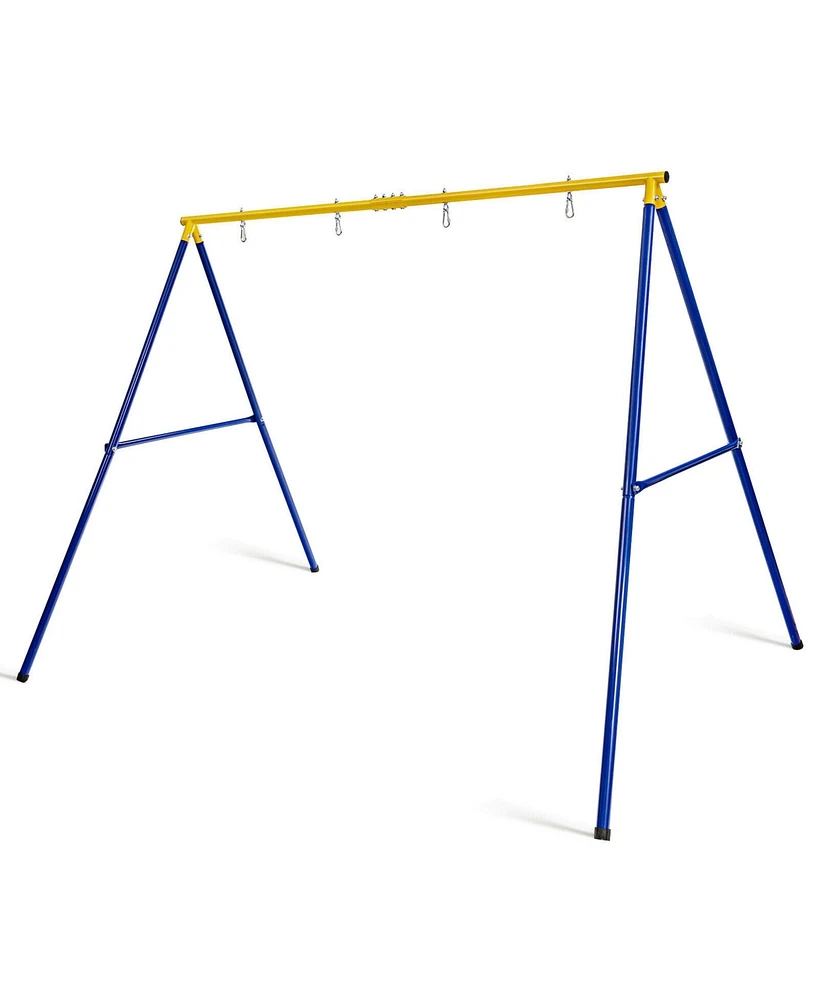 Gymax 660 Lbs Heavy-Duty Metal Swing Frame Extra Large Swing Stand for Kids and Adults