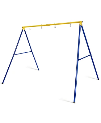 Gymax 660 Lbs Heavy-Duty Metal Swing Frame Extra Large Swing Stand for Kids and Adults