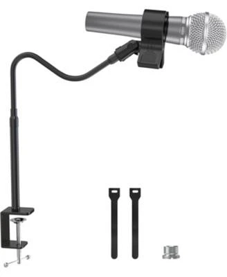 Zealsound 19 Inch Microphone Stand Flexible Gooseneck Clip Holder For Mics With 1.03 X22 X20132.59 X22 Outer Diameter 3 8 X22 X20135 8 X22 Adapter For Blue Yeti
