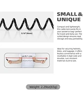 Small Combo Bike Lock Cable, Retractable Combination Cable Lock with Code, for Travel Safe Luggage, Suitcase, Scooter Ebike Bicycle Motorcycle Helmet