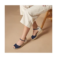 Cavall Canvas Espadrille Sandal Wedges