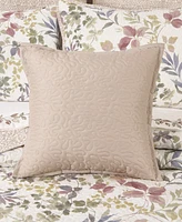 Royal Court Rosewood Quilted Square Decorative Pillow, 16" x 16"