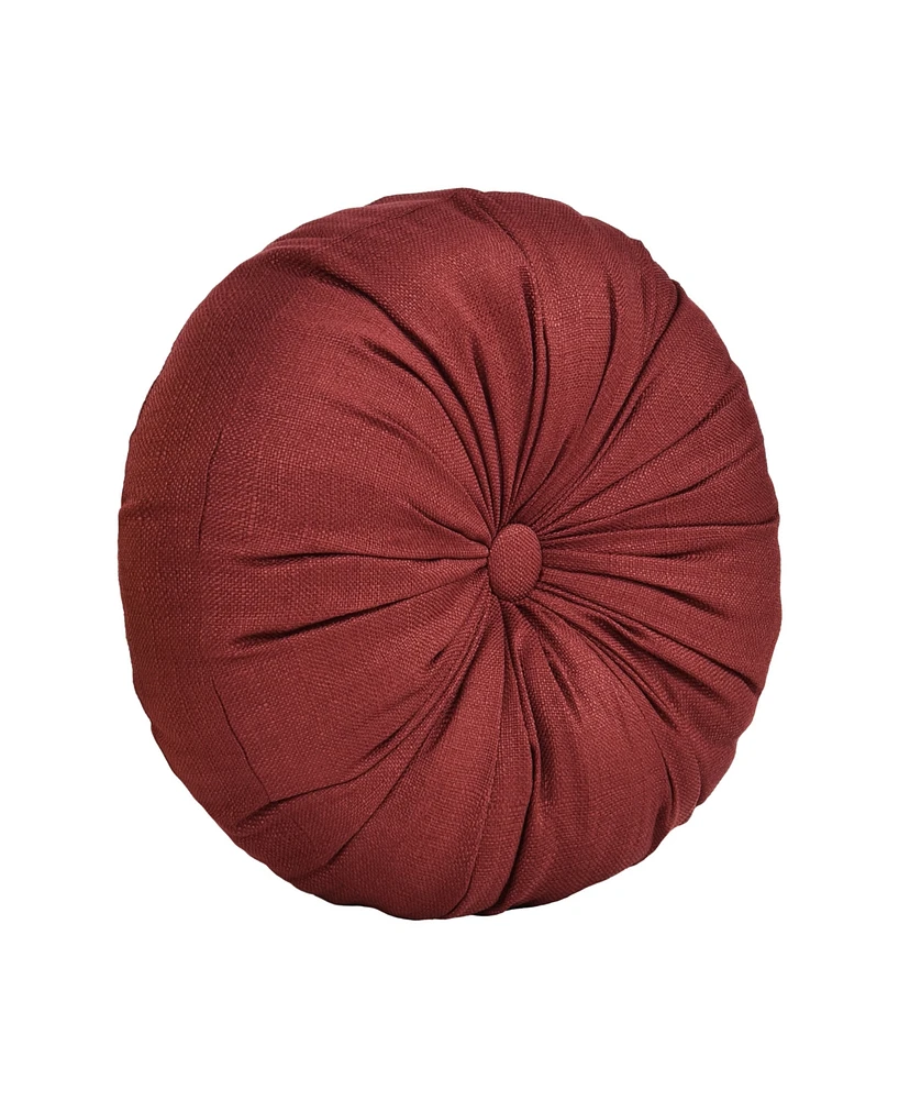 Royal Court Bari Tufted Decorative Pillow, 15" Round