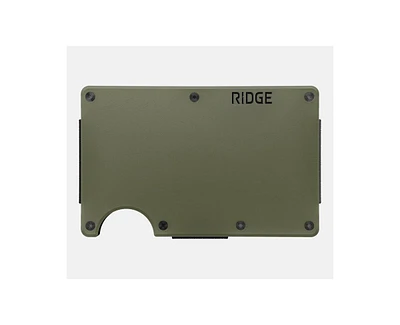 The Ridge Men's Ridge Wallet - Matte Olive - Money Clip