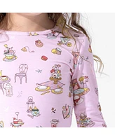 Bellabu Bear Kids Unisex Kids' Tea Party Set of 2 Piece Pajamas