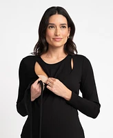 Seraphine Women's Maternity Cut Out Wrap Top
