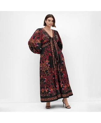 City Chic Plus Ivanna Maxi Dress