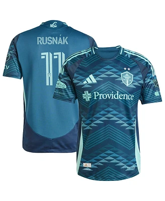 Adidas Men's Albert Rusnak Blue Seattle Sounders Fc 2025 The Salish Sea Kit Authentic Player Jersey