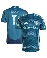 Adidas Men's Albert Rusnak Blue Seattle Sounders Fc 2025 The Salish Sea Kit Authentic Player Jersey