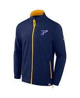 Fanatics Men's Blue St. Louis Blues Authentic Pro Rink Coaches Full-Zip Jacket