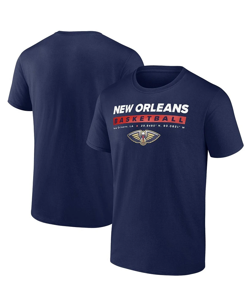 Fanatics Men's Navy New Orleans Pelicans Location Just Net T-Shirt