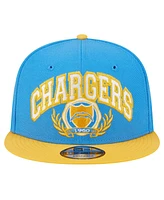 New Era Men's Powder Blue/Gold Los Angeles Chargers Team Establish 9FIFTY Snapback Hat