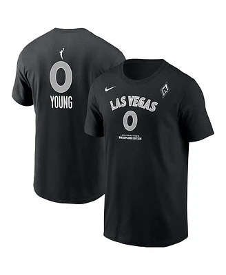 Nike Men's Jackie Young Black Las Vegas Aces Explorer Edition Name Number T-Shirt