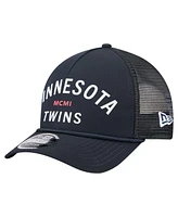 New Era Men's Navy Minnesota Twins Minimalist 9FORTY A-Frame Adjustable Hat