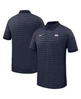 Nike Men's Navy UConn Huskies 2025 Early Season Coaches Sideline Victory Stripe Performance Polo Shirt