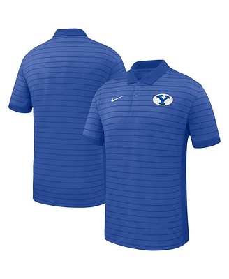 Nike Men's Royal Byu Cougars 2025 Early Season Coaches Sideline Victory Stripe Performance Polo Shirt