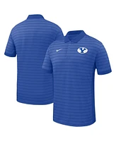 Nike Men's Royal Byu Cougars 2025 Early Season Coaches Sideline Victory Stripe Performance Polo Shirt