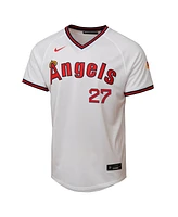 Nike Big Boys and Girls Mike Trout White Los Angeles Angels Alternate 2 Limited Player Jersey