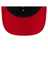 New Era Men's Red Cincinnati Reds Circle Patch 9SEVENTY Stretch-Snap Hat