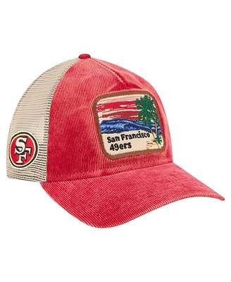 New Era Men's Scarlet/Cream San Francisco 49ers Vintage Landscape 9TWENTY A-Frame Adjustable Hat