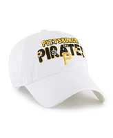 '47 Brand Women's White Pittsburgh Pirates Flower Power Clean Up Adjustable Hat