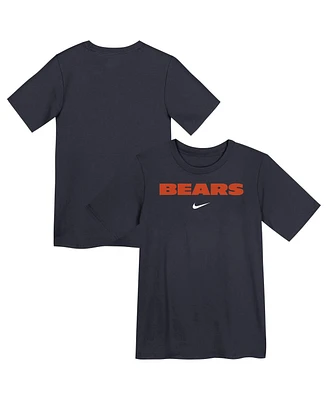 Nike Preschool Navy Chicago Bears Wordmark T-Shirt
