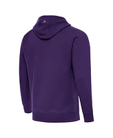 Antigua Men's Purple Minnesota Vikings Brushed Carbon Victory Pullover Hoodie