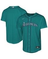 Nike Big Boys and Girls Aqua Seattle Mariners Alternate Replica Jersey