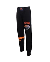 Two Hype x Nba Men's Black New York Knicks Culture Hoops Collection Premium Jogger Pants