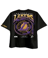 Two Hype Men's Black Los Angeles Lakers Drip Dime Collection Premium T-Shirt