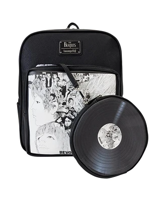 Loungefly The Beatles Revolver Album with Record Pouch Mini Backpack