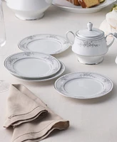 Noritake Sweet Leilani Set of 4 Bread Butter and Appetizer Plates, Service For 4