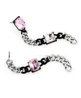 Steve Madden Faux Stone Punk Romance Stone Linear Earrings